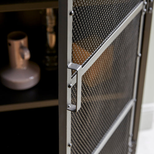 Tikamoon Kast met metaalgaas - Zwart