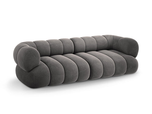 Cosmopolitan Design Bank Koge 4-zits, flueel grijs - 95x240x70cm