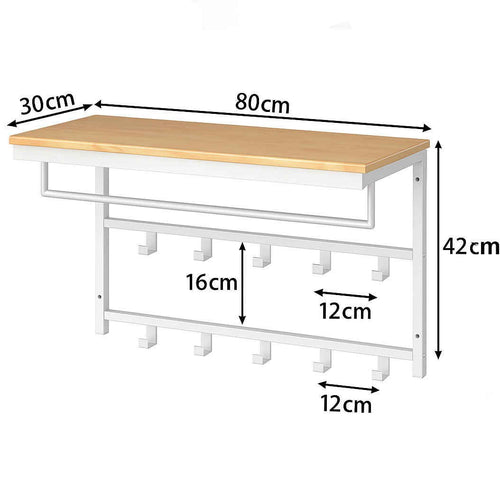 Ylumen kapstok Wesly -  30  x 42   cm - wit