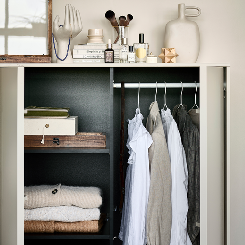 vtwonen kast double Daily - Grenen - Dakargrau - 110x100x58 - vtwonen shop