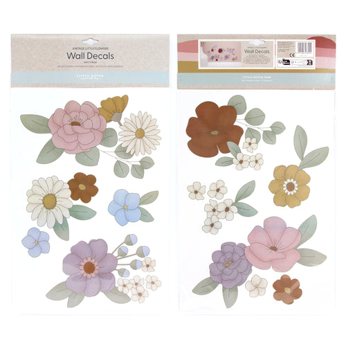 Little Dutch Luxe Muurstickers - Vintage Little Flowers - 2x 42x30cm
