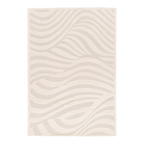 AFK Living vloerkleed Wave - reliëfeffect - wit - 120 x 170 cm