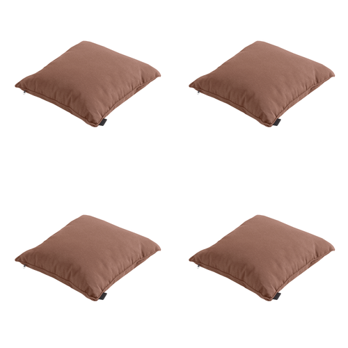 Madison sierkussen Panama - bruin - 45x45x10cm - set van 4