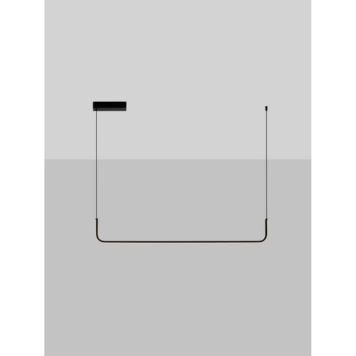 Nova Luce STRITA Hanglamp voor aan het plafond, model Bar, zandkleurig zwart, LED, 20W, 1062lm, 3200K