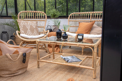 Rebellenclub Loungeset Merit - Naturel Rattan