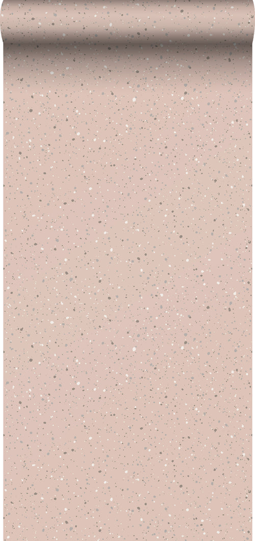 Borastapeter behang terrazzo terracotta roze - 53 cm x 10.05 m - 660050 - vtwonen shop
