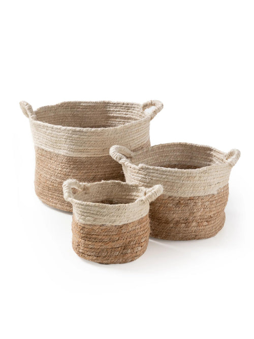 benuta mandenset Aylin - créme/beige - ø 110 cm