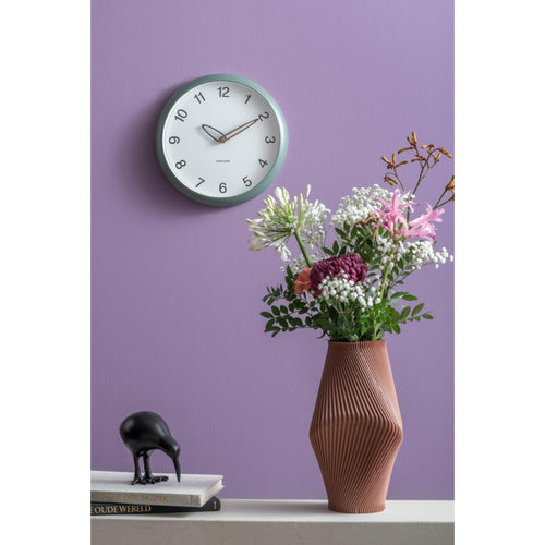 Karlsson wandklok Bella - groen - 4.2x30x30cm - vtwonen shop