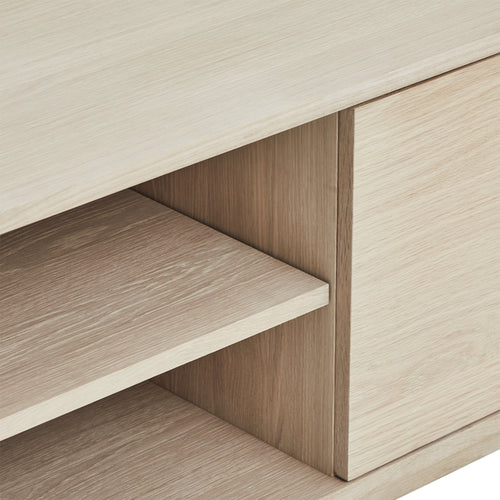 Furnhouse tv-meubel Nyborg - Witte olie - MDF, Eikenfineer - 45x180x52