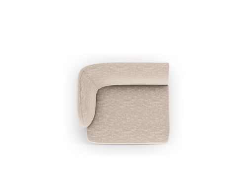 Micadoni linker module Miley structurele stof beige - 90x90x70cm