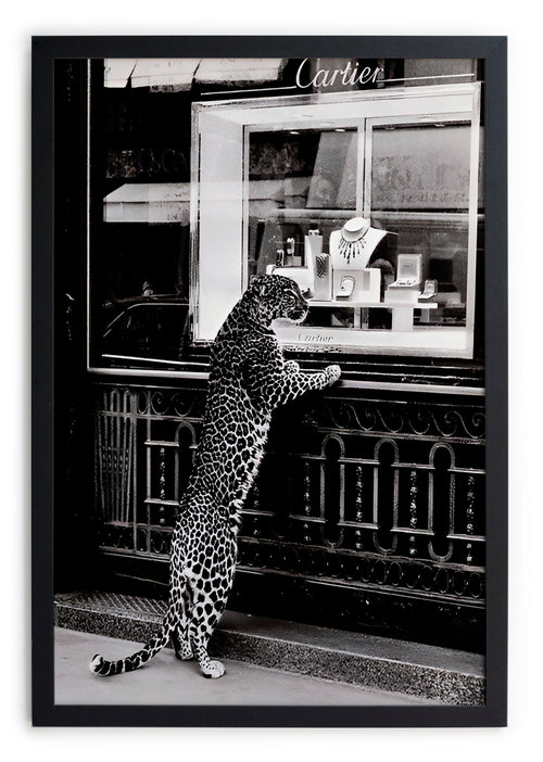 Zwarte lijst met kader 40x30 Cheetah - vtwonen shop