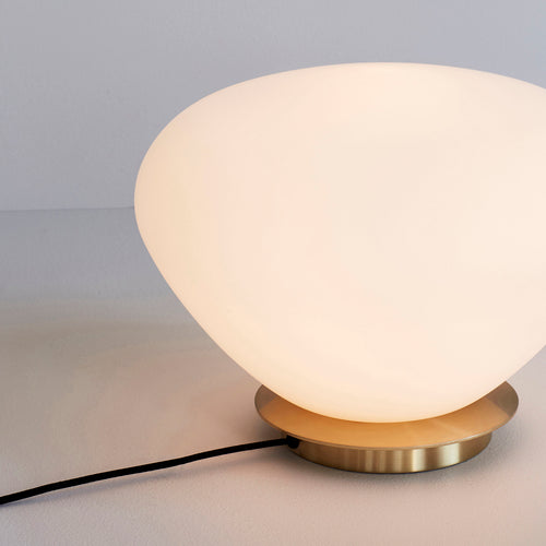 Hübsch tafellamp Bean - glas/ijzer - ø39xh28cm, e27 - vtwonen shop