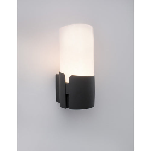 Merano Arizona Buiten Moderne Wandlamp Donkergrijs Aluminium Wit Acryl LED E27 IP54