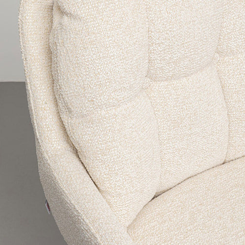 Kare Design Draaistoel met armleuningen Molly creme