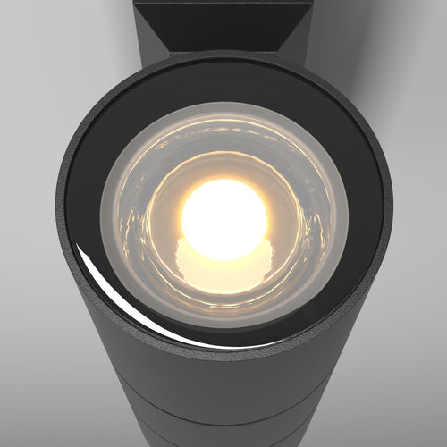 Maytoni Outdoor - Wandlamp Bowery - Zwart - Ø6,4 - vtwonen shop