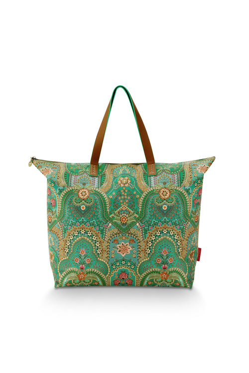 Pip Studio - Tilda Tote Bag Dames - Jabali - Groen - 66x20x44cm - vtwonen shop