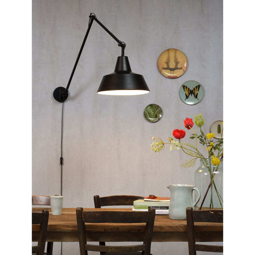 it's about RoMi wandlamp Chicago - zwart - 130x36x80cm - vtwonen shop