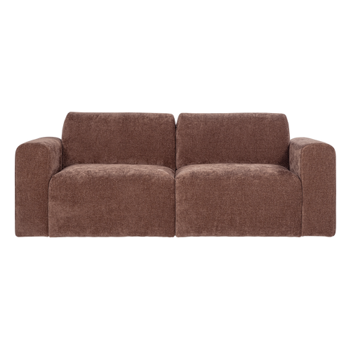 WOOOD 2-zits bank slub Umina - Chenille - Oudroze
