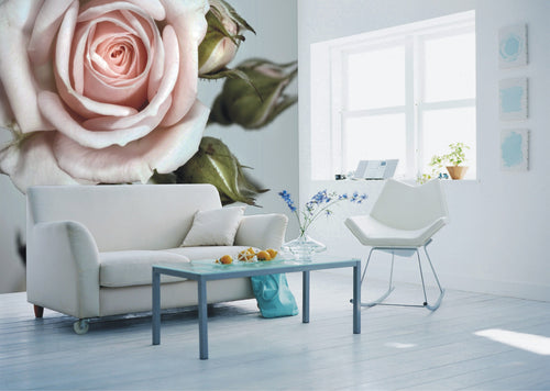 Sanders & Sanders fotobehang rozen roze, groen en grijs - 360 x 270 cm - 600451 - vtwonen shop
