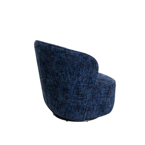 Kare Design Draaifauteuil Ellie donkerblauw