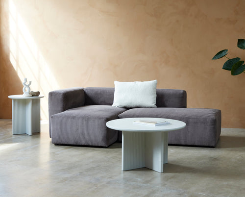 Rebellenclub Salontafel Brota - ¿80 cm - Greige