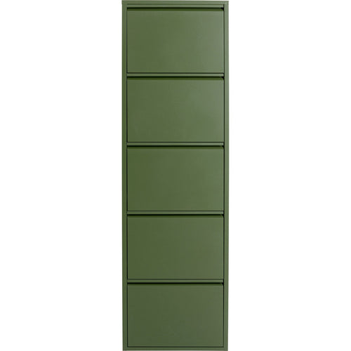 Kare Design Schoenenkast Caruso olijf 5 laden