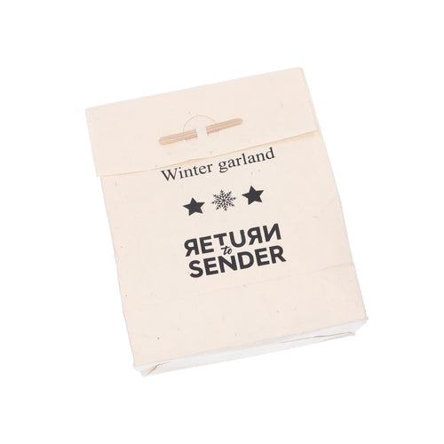 Return to Sender Slinger 3 m sterren en sneeuwvlokjes van vilt