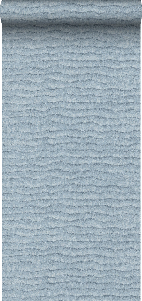 Sanders & Sanders behang effen blauw - 53 cm x 10 m - 640089