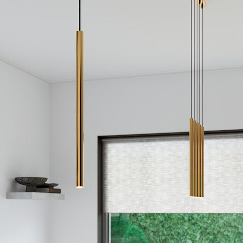 Sollux Lighting Hanglamp PASTELO 3L goud - 30x5x115cm