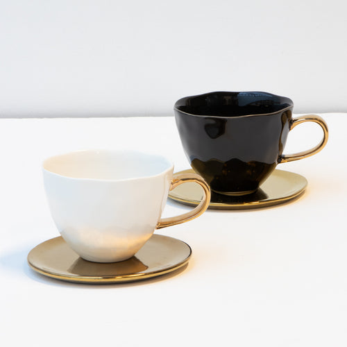 Urban Nature Culture Good Morning kopje Cappuccino / Tea - White - 11x8cm - vtwonen shop