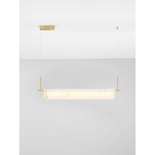 Nova Luce AIDER Hanglamp voor aan het plafond, messing goudkleurig, Triac dimbaar, LED, 35W, 2219lm, 3000K