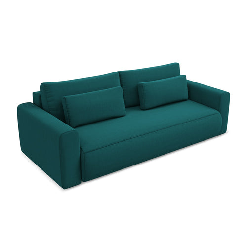 LaMiaSofa 3-zits slaapbank Perugia - velours - marien - 238x105x82