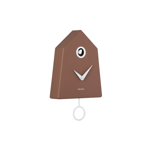 Karlsson wandklok Grafico Cuckoo - bruin - 7.4x21.5x35.5cm