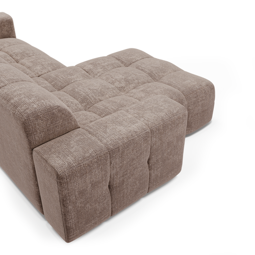 Sia Home - Linkerhoekbank MAEL - gewaafd fluweel mol 230cm