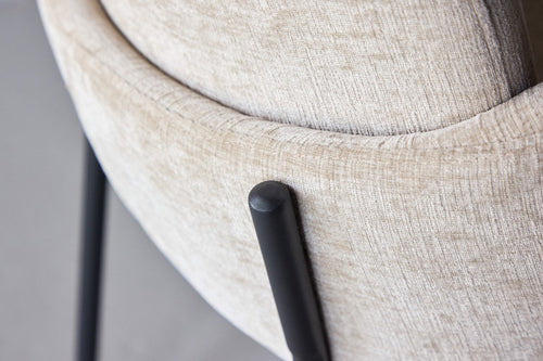 Rebellenclub Eetkamerstoel Elno - Set van 2 - Beige