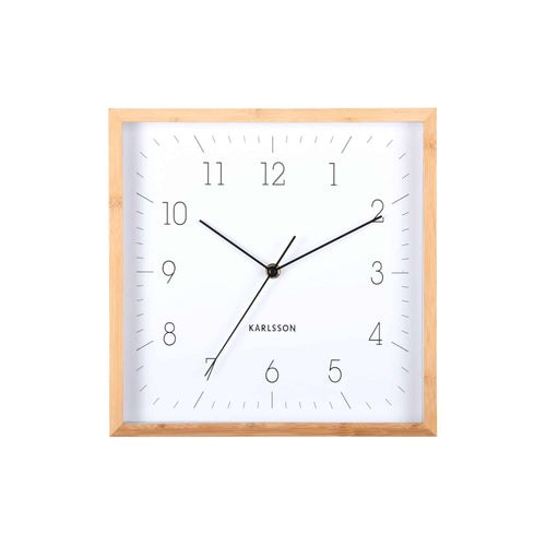 Karlsson wandklok Neat Cuadrado - wit - 4.5x29.2x29.2cm