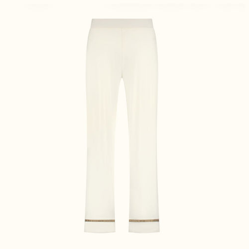 Coco & Cici - TENCEL Pyjama Set Top & Broek Dames Off White - S