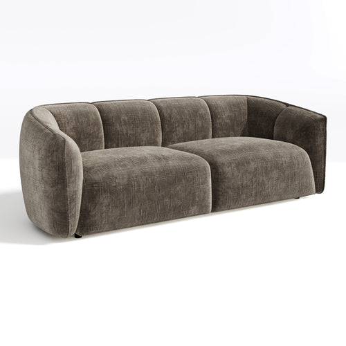 Sia Home - Rechte bank NAMI - Fluweel weefsel - Expresso bruin - 228cm - vtwonen shop