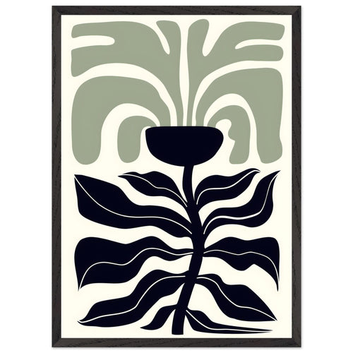 Artfulprints Poster met Lijst Matisse – Poetic bloom II   - 50x70 cm - Groen