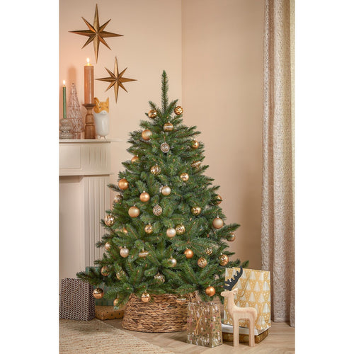 Mica Decorations Kerstballen Set - 60 Stuks - Ø7 cm - Onbreekbaar - Koper