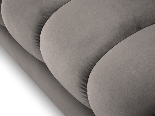 Cosmopolitan Design linker meridiaan Bali flueel, lichtgrijs - 185x102x75cm