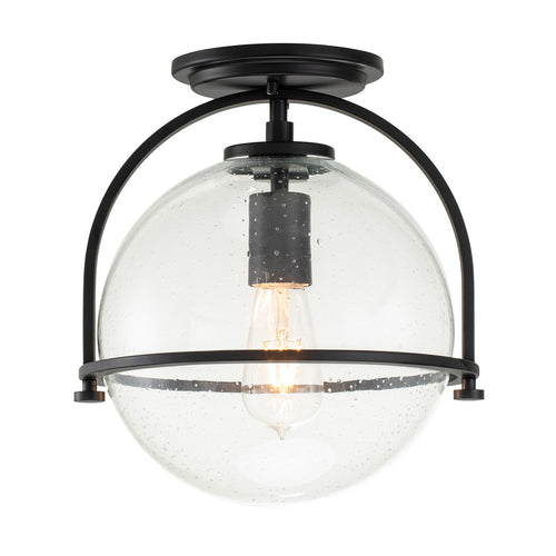 Elstead Hinkley Somerset Globe Plafondlamp Zwart