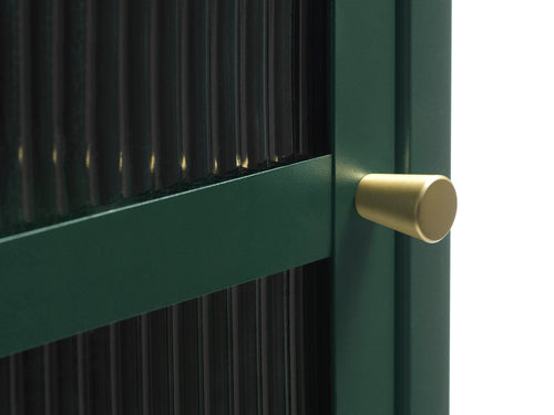 Rebellenclub Vitrinekast Omeo - 160 x 58 cm - Groen - vtwonen shop
