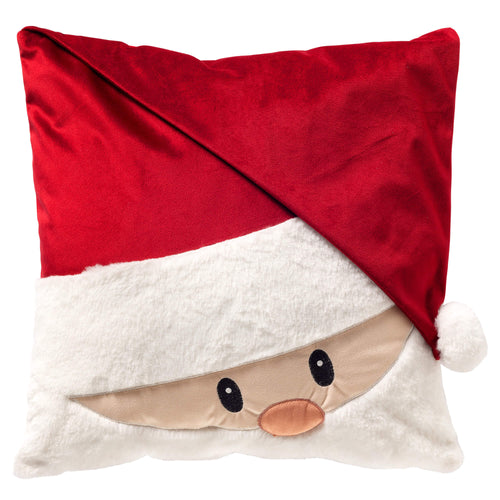 Textino sierkussen Cheeky Santa - rood