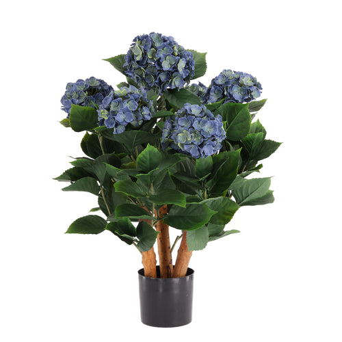 Maxifleur Hortensia UV Kunstplant Deluxe 65cm Blauw
