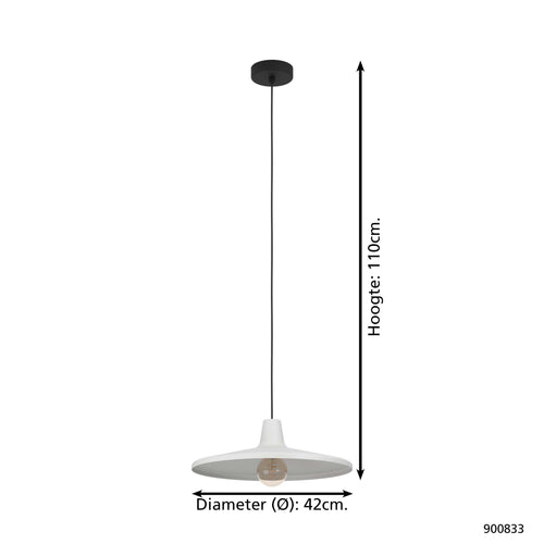 EGLO hanglamp Miniere - e27 - zwart - vtwonen shop