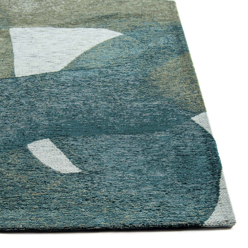 Lola&Moi vloerkleed Teal - zilver - 170x240cm