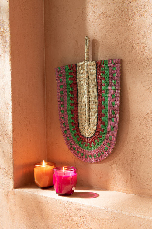 J-Line decoratie Waaier - zeegras - mix