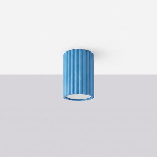 Sollux Lighting Plafondlamp KARBON 10 azuur - 6,5x6,5x10cm