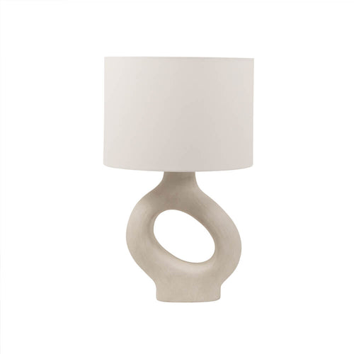 HOME DELUXE Grote Tafellamp Asymmetrisch LOLA - Beige